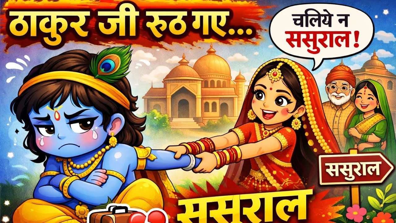 ठाकुर जी रूठ गए ससुराल जाने के लिए