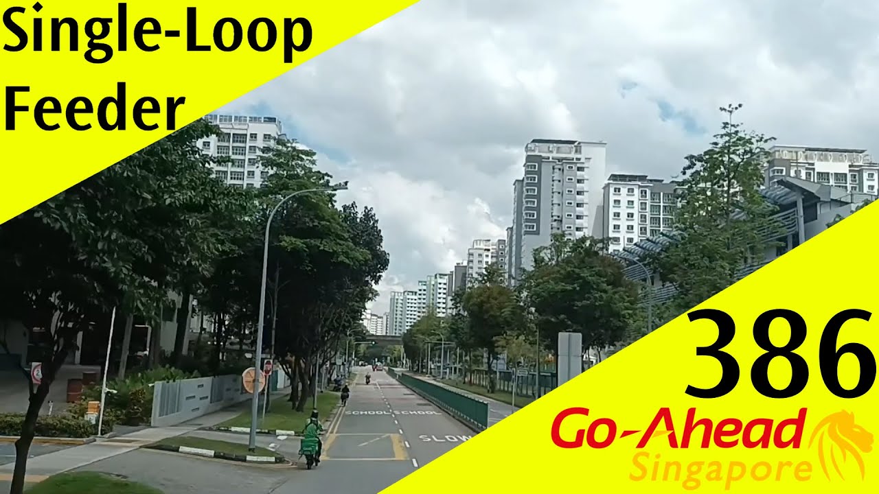 Singapore Go-Ahead Singapore Feeder Bus Service 386 Route Visual
