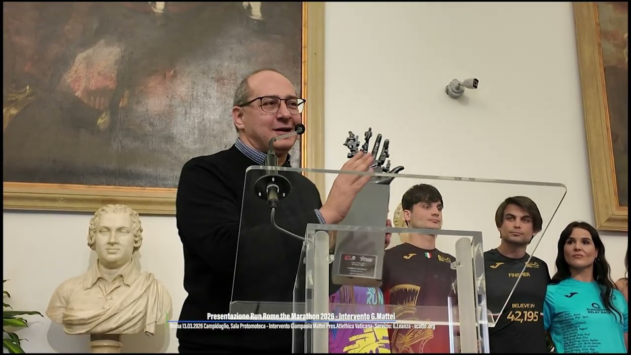 Presentazione Run Rome the Marathon 2026 - Intervento G.Mattei