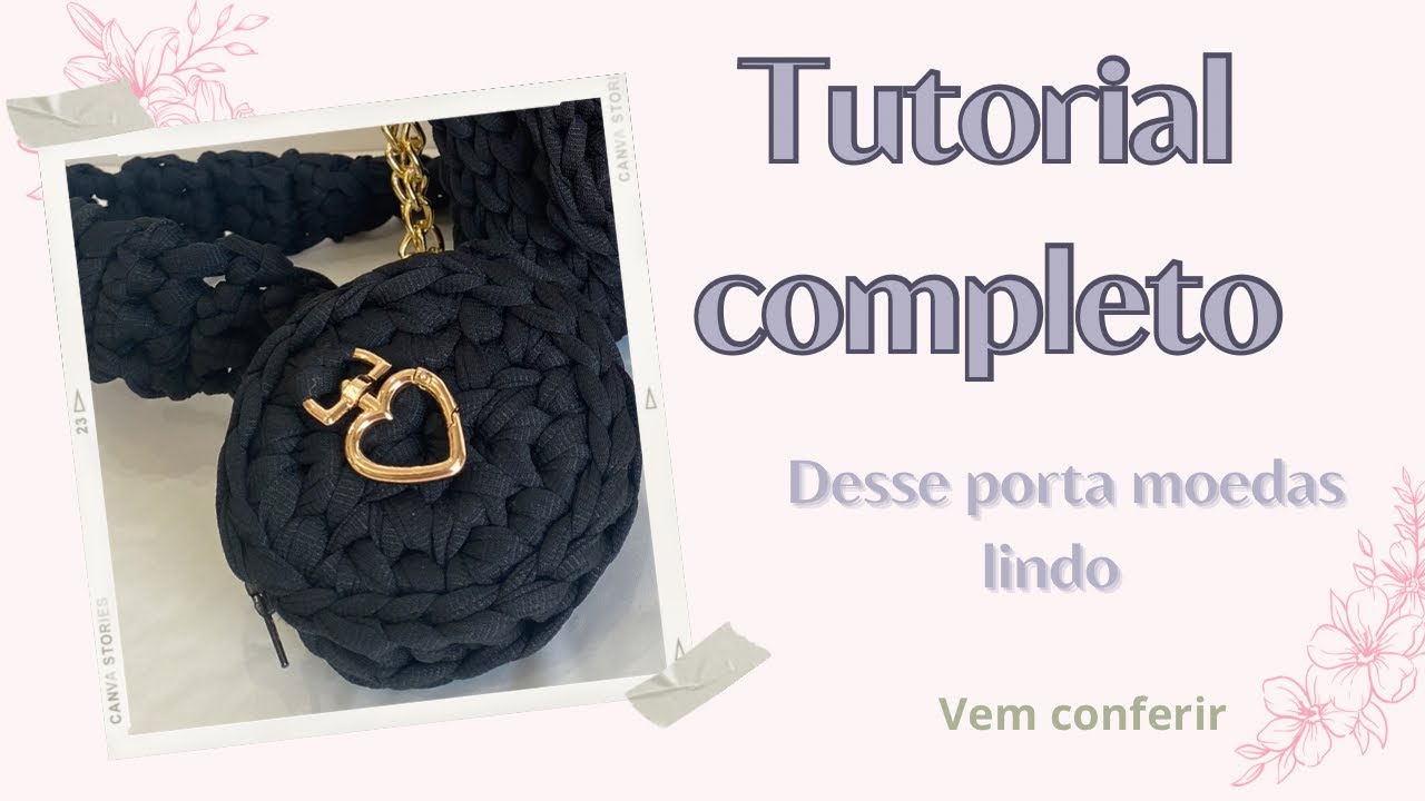Como fazer um porta moeda lindo de fio de malha