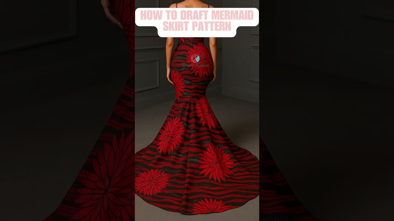 How To Draft Mermaid Skirt Pattern 