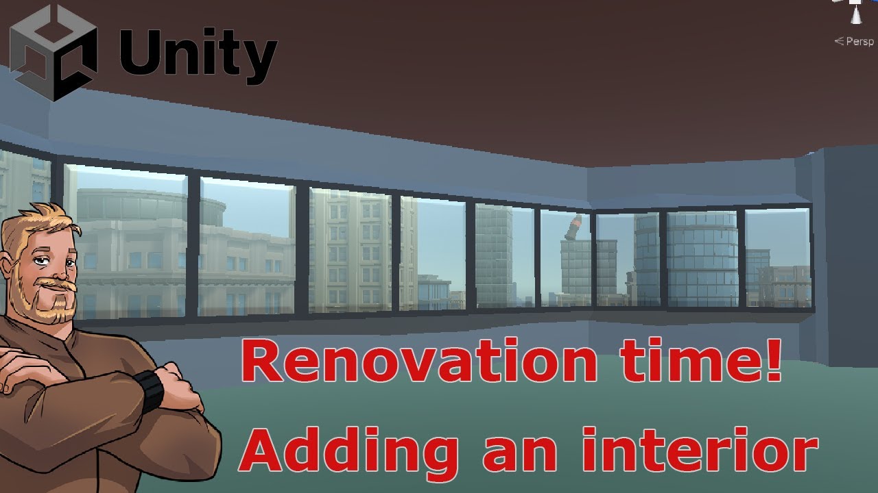 Unity3D Tutorial - Using Probuilder to add an interior to Syntys Polygon City
