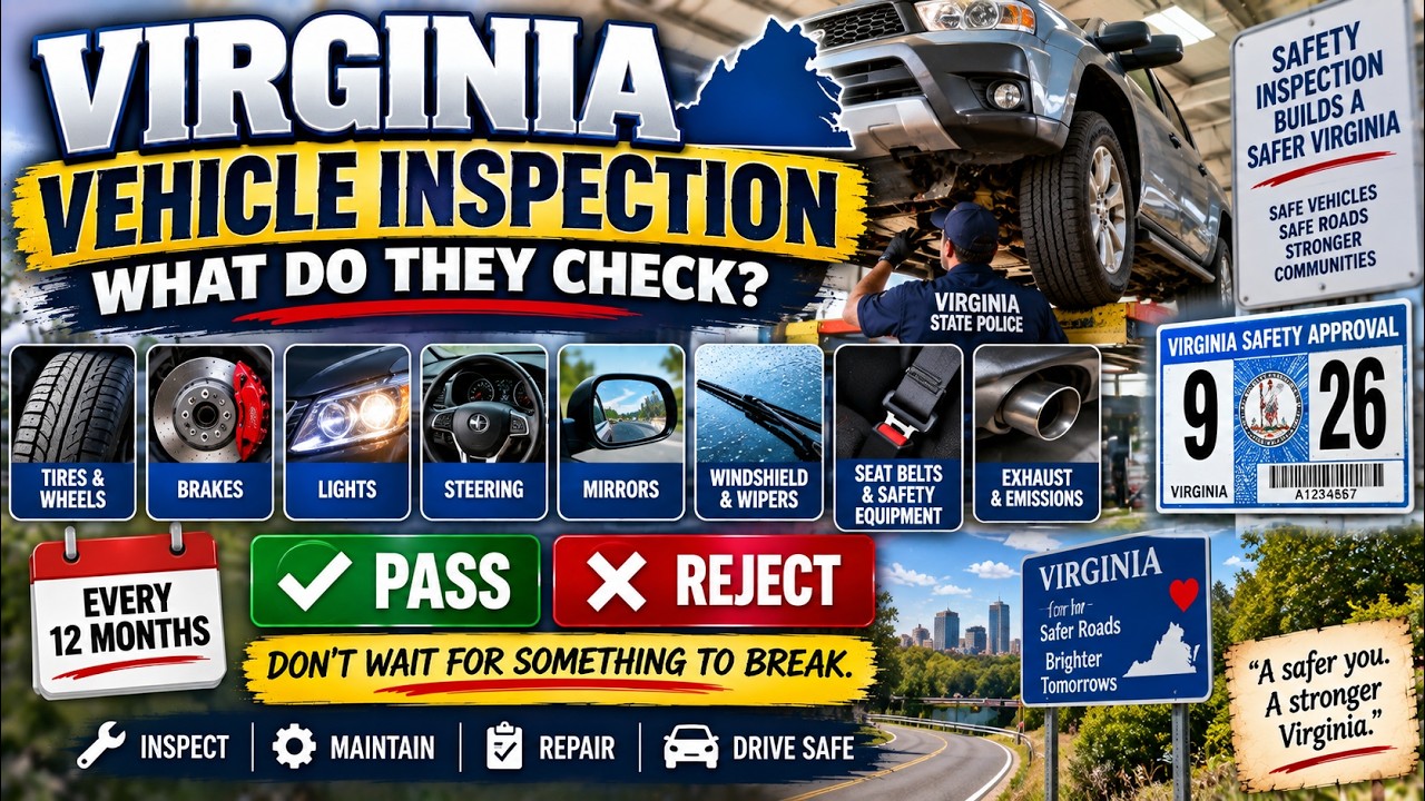 Virginia Vehicle Inspection Explained | What Gets Checked & When You Need It