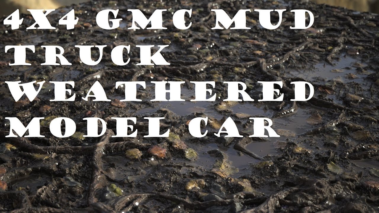 4x4 GMC Mud Truck Model Car Kit - [Weathered and Dirty Model]