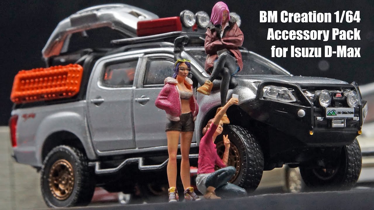 BM Creation 1/64 Accessory Pack for Isuzu D-Max いすゞD-Max用BMクリエーション1/64アクセサリーパック