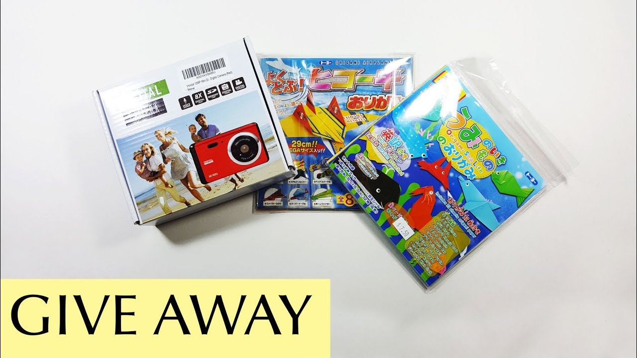 GIVE AWAY - 1 Digital Camera | 2 Origami Books | End by March 10, 2018
