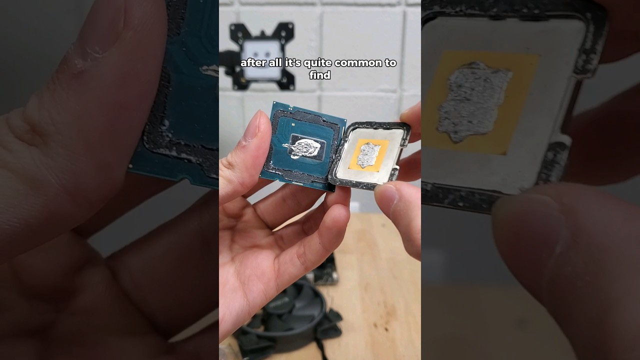 how frozen thermal paste can DESTROY your PC #shorts