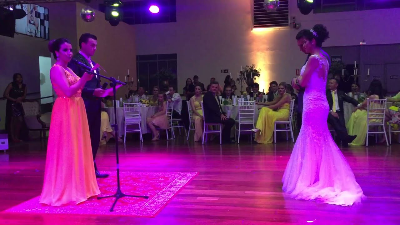Homenagem maravilhosa dos irmãos aos noivos Cristiano e Scheila 02/04/16
