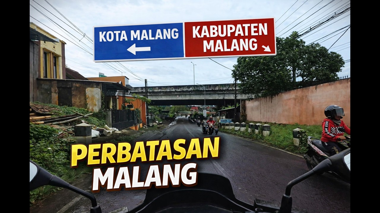 Beginilah Kondisi Jalan Perbatasan Kota dan Kabupaten Malang