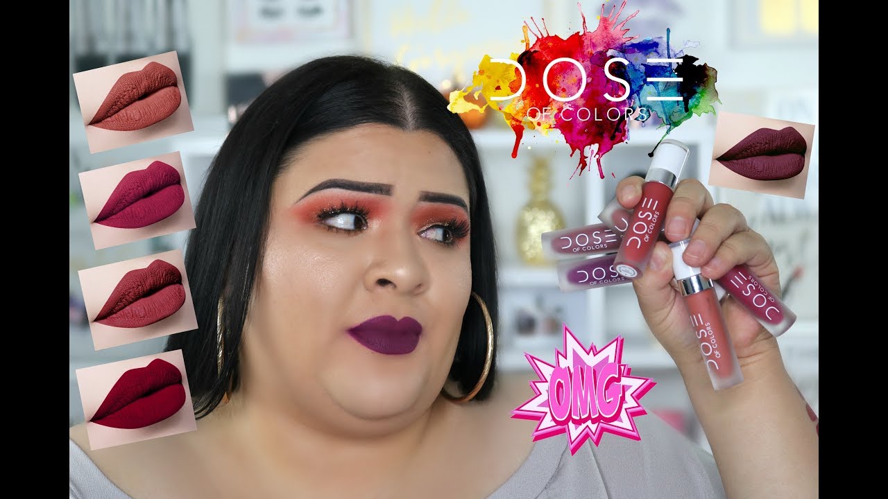 DOSE OF COLORS Liquid Lipsticks ♥ Lip Swatches + Review!