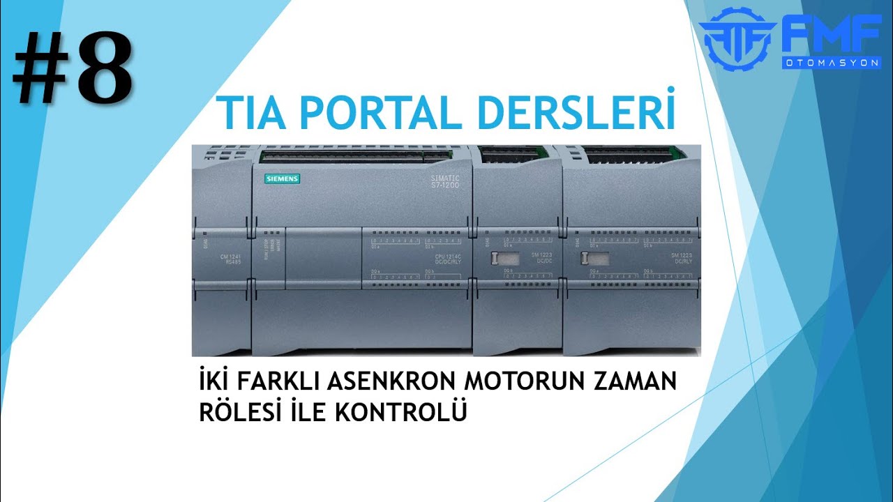 8- İKİ FARKLI ASENKRON MOTORUN ZAMAN RÖLESİ İLE KONTROLÜ