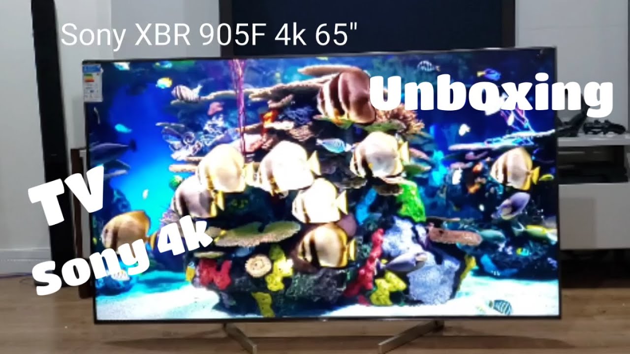 TV Sony XBR-905F Android -TV 4K LED 65”  (UNBOXING)
