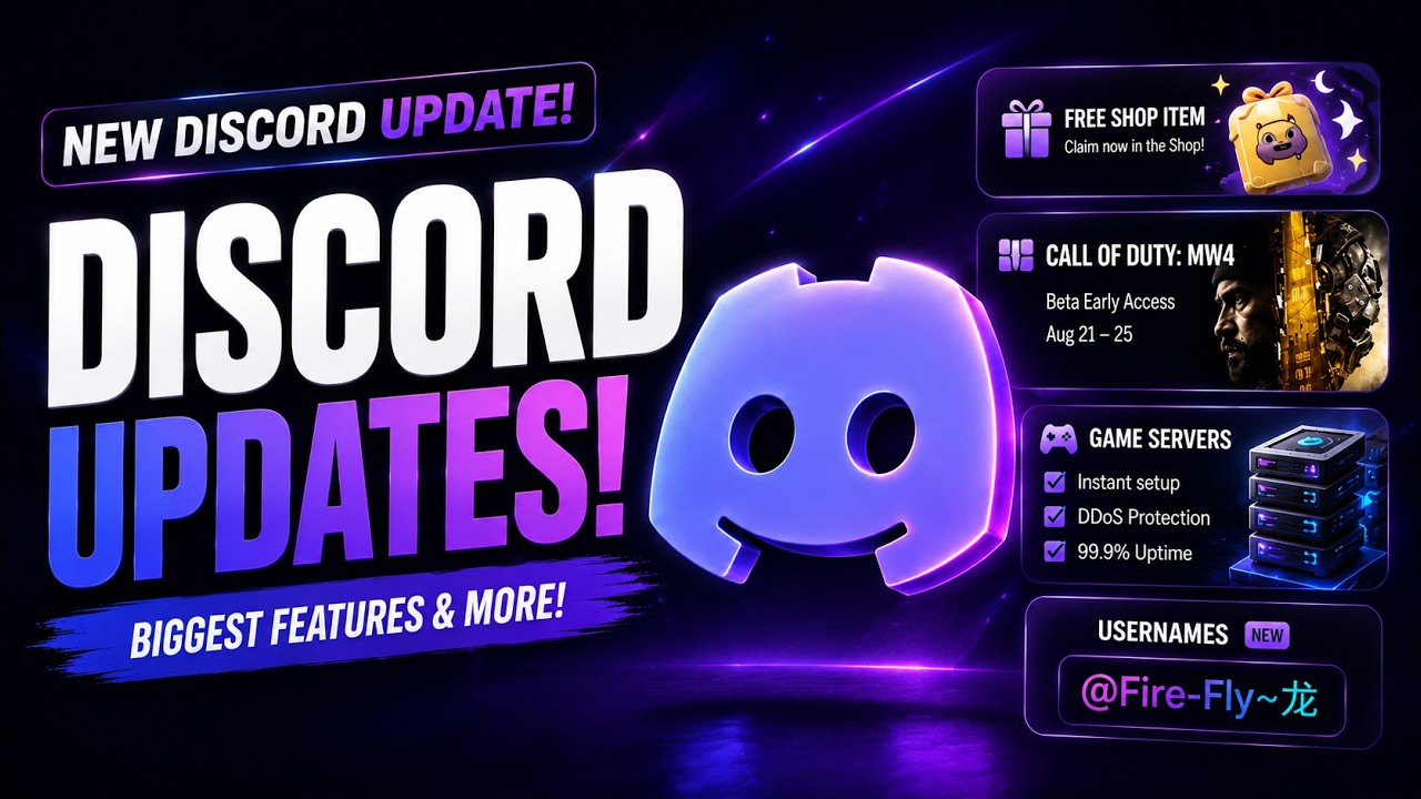 🔥 Discord's BIGGEST Update EVER! New Typing Indicator, Usernames & More!