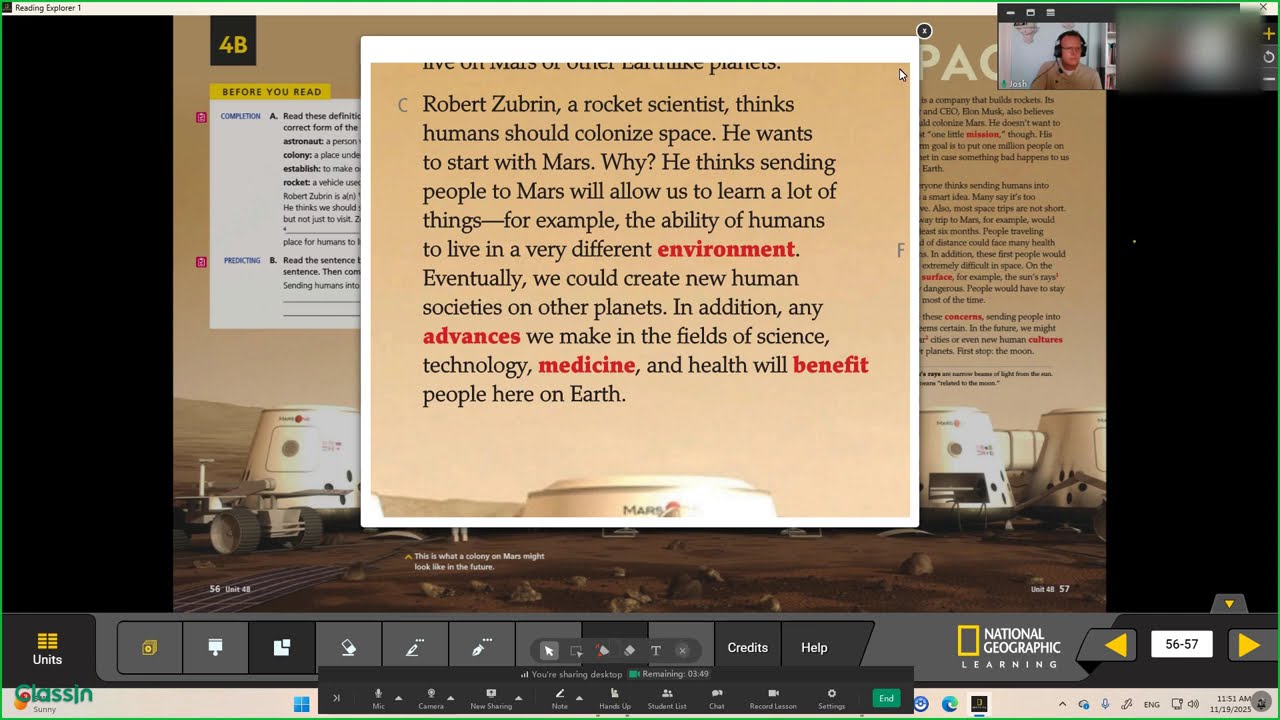 Reading Explorer 1: Vocabulary Practice