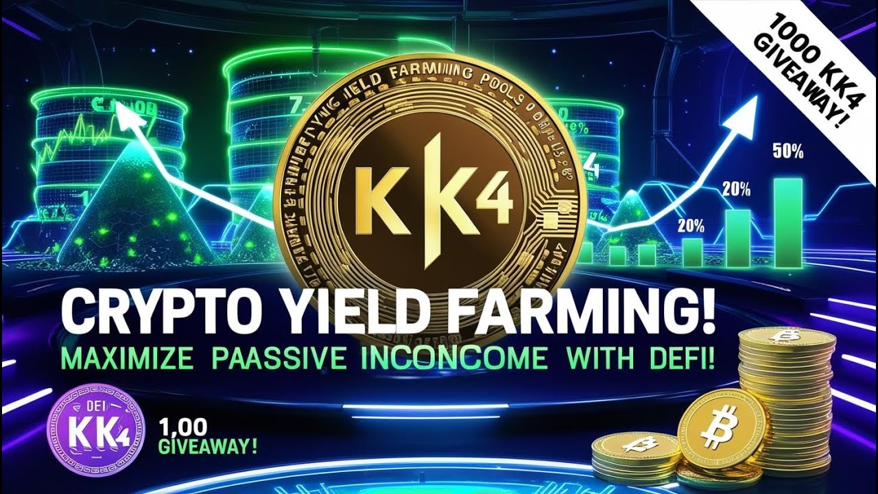 Crypto Yield Farming Explained: Maximize Passive Income with DeFi + KK4 Airdrop!