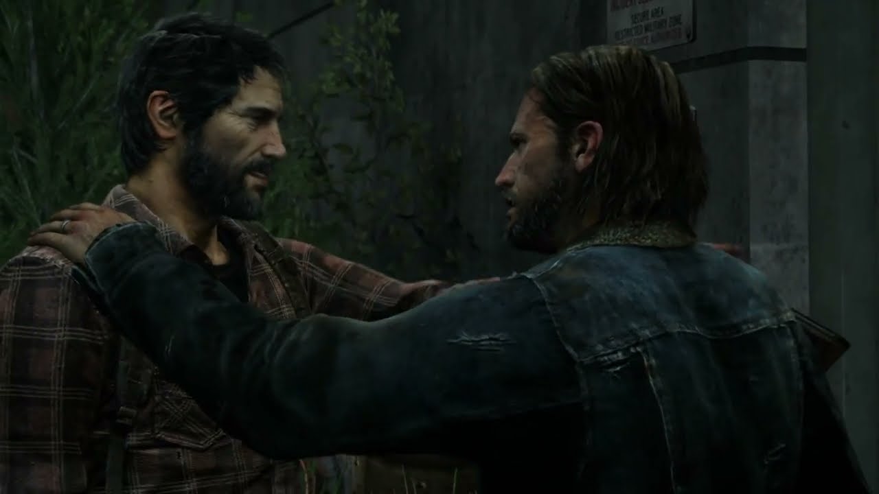 The Last of Us - Joel and his brother Tommy meet up, argue, & shoot it out