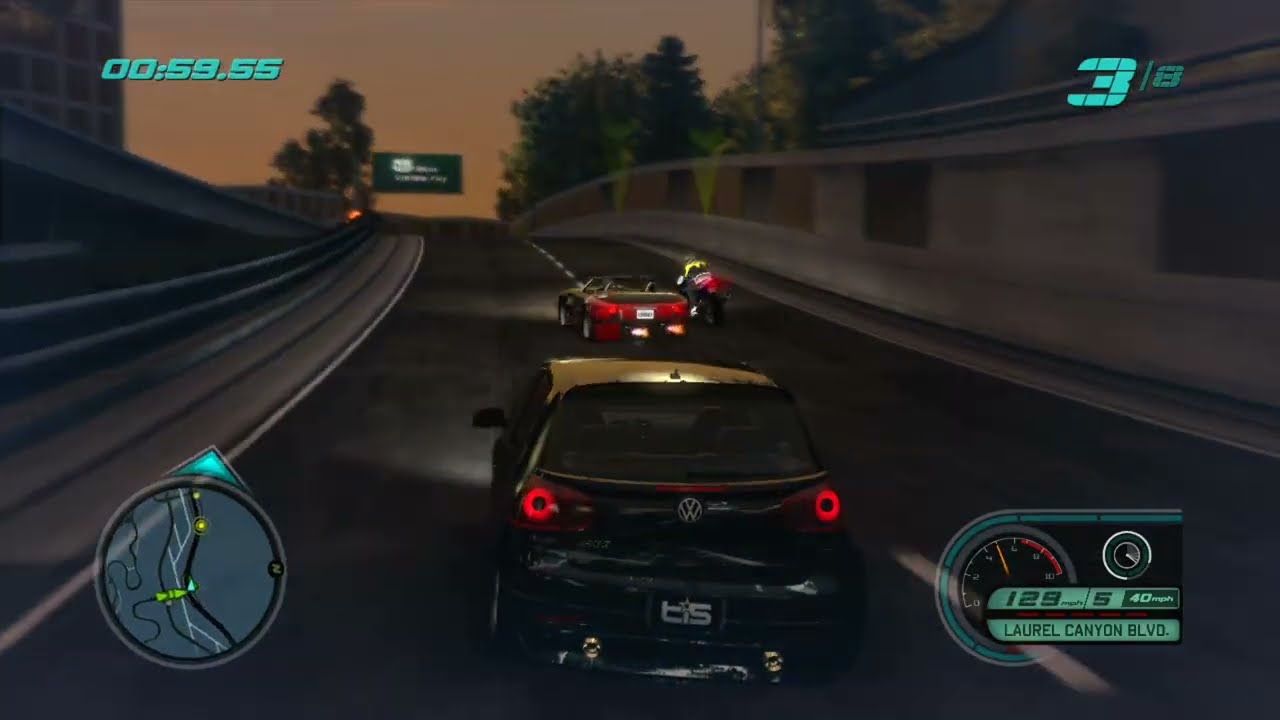 Midnight Club Los Angeles - Arcade Race - Laurel Canyon Run