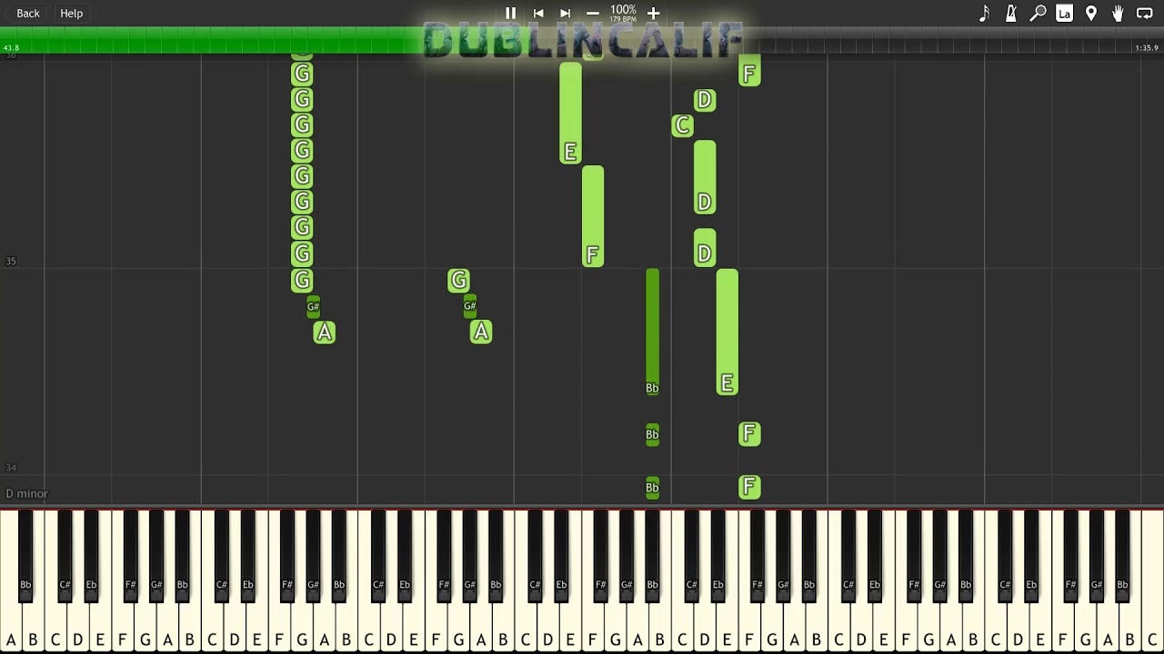 Mega Man 3 - Top Man Theme Piano Tutorial Synthesia
