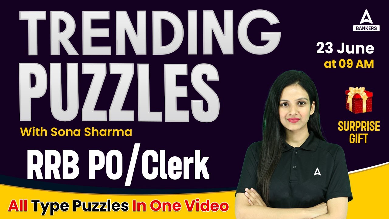 Puzzles and Seating Arrangement in One Video | All Bank Exams | Reasoning By Sona Sharma