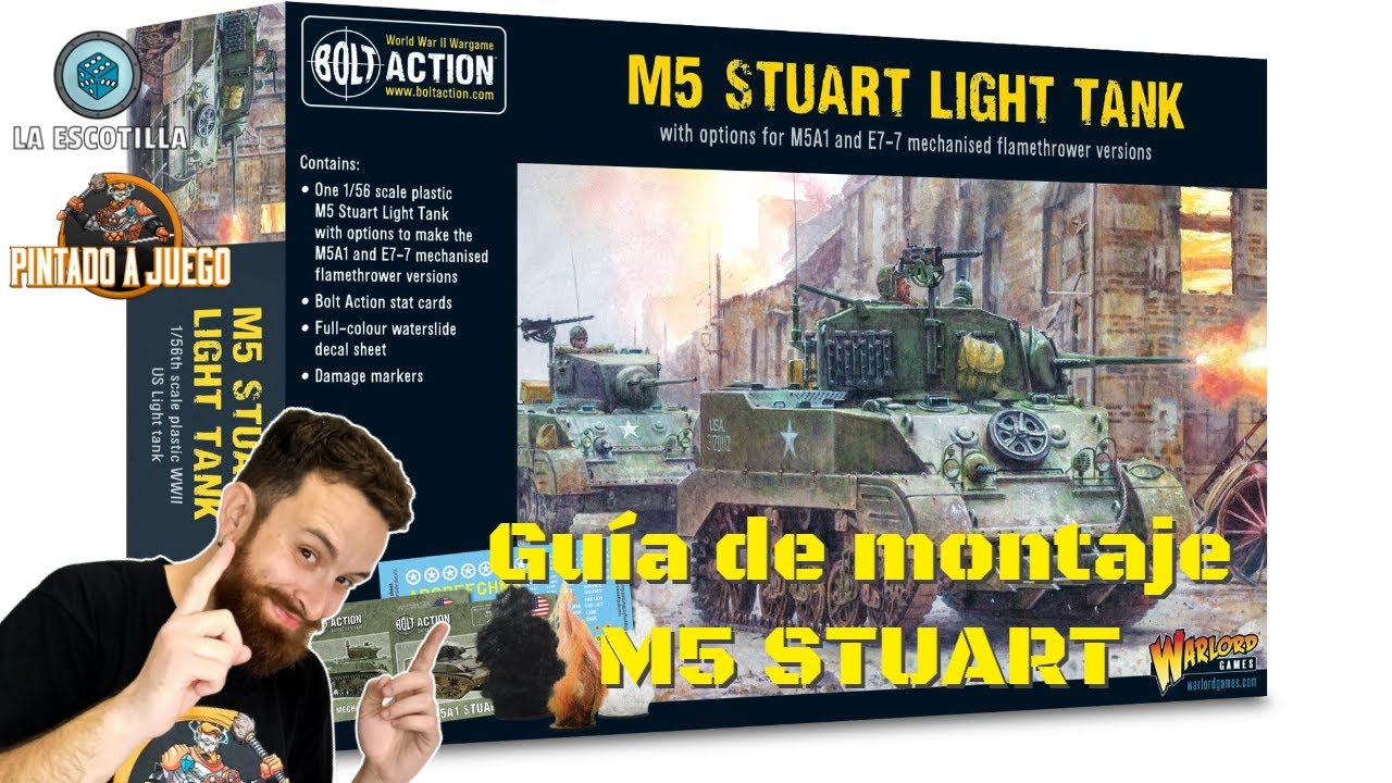 👨🏽‍🏭👨🏽‍🏭Como MONTAR M5 STUART de ITALERI para BOLT ACTION👨🏽‍🏭👨🏽‍🏭