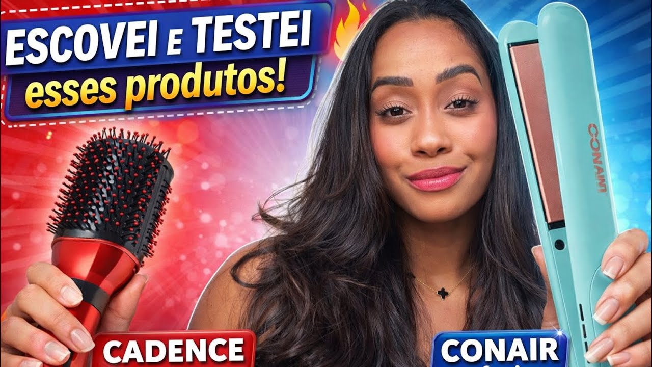 CABELO CACHEADO: USEI A ESCOVA SECADORA CADENCE E A PRANCHA CONAIR INFUSION DEPOIS DE MUITO TEMPO✨