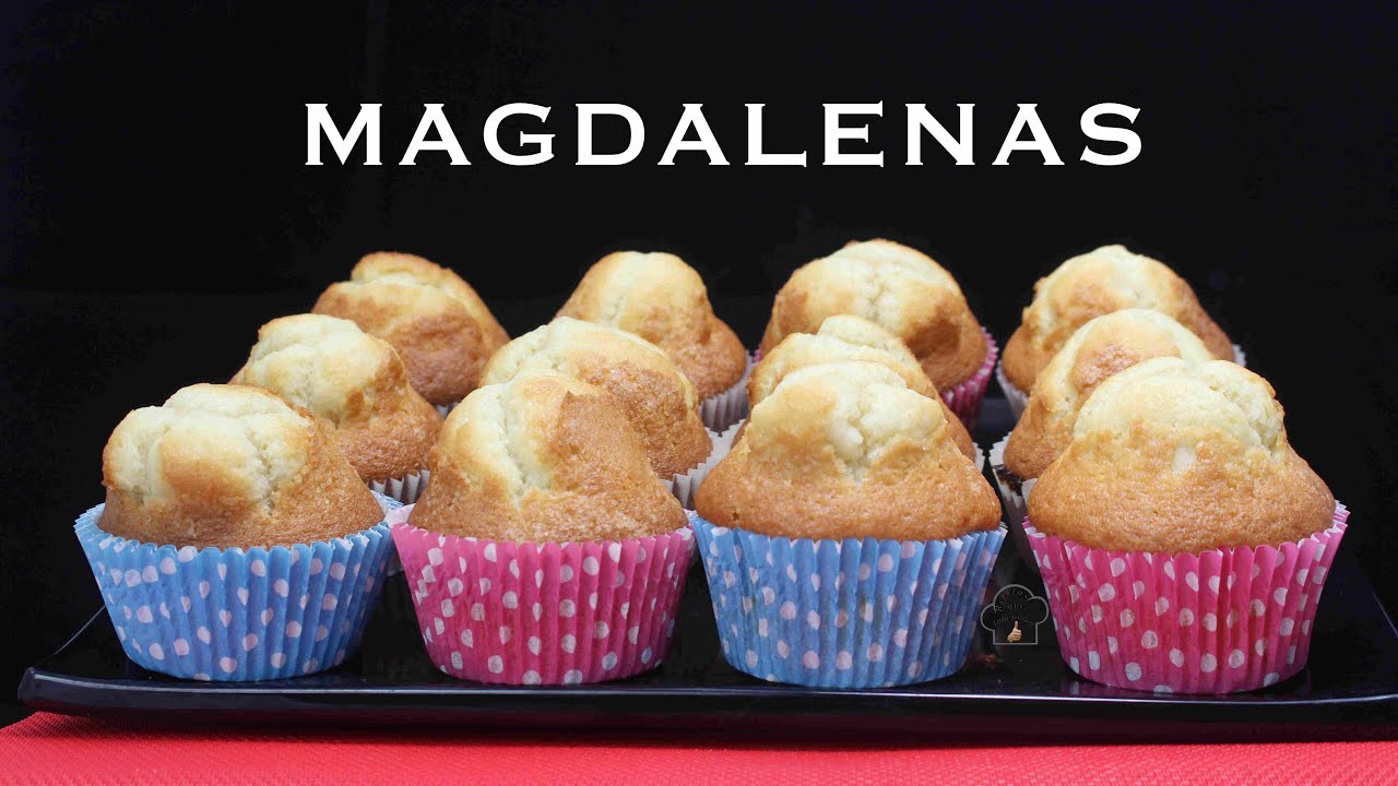 MAGDALENAS CASERAS CON COPETE I LA RECETA QUE FUNCIONA