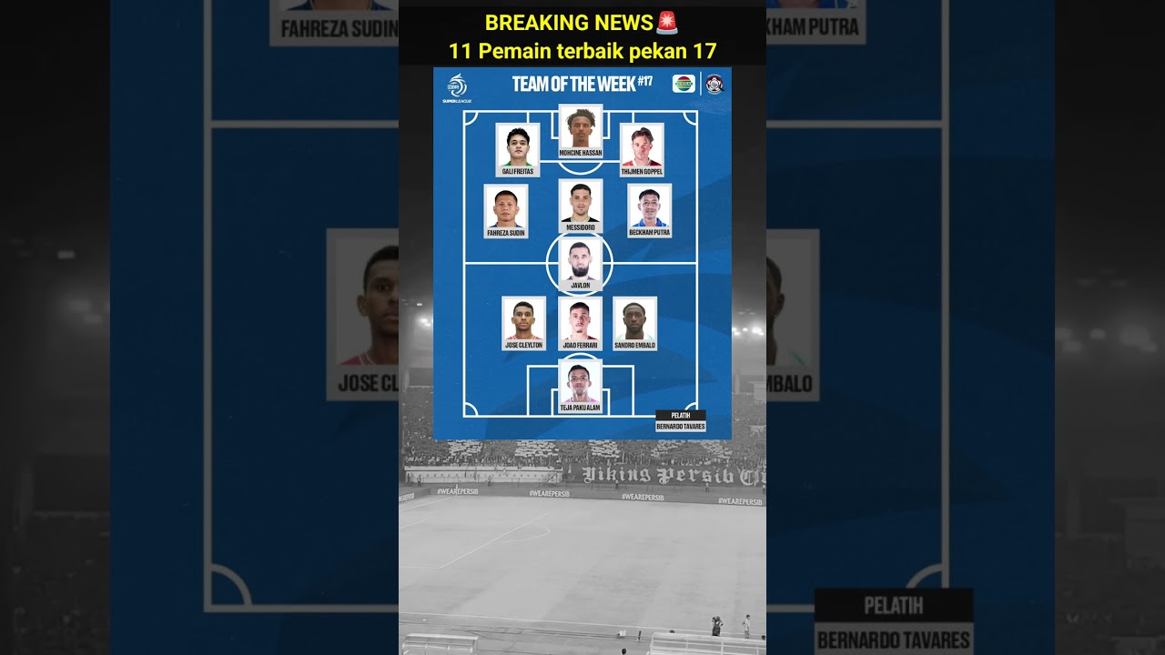 Best XI BRI Super League Pekan 17 