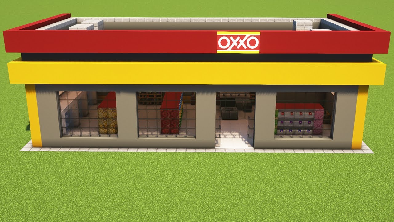 Cómo Construir un OXXO en Minecraft | Cómo Hacer una Tienda OXXO en Minecraft