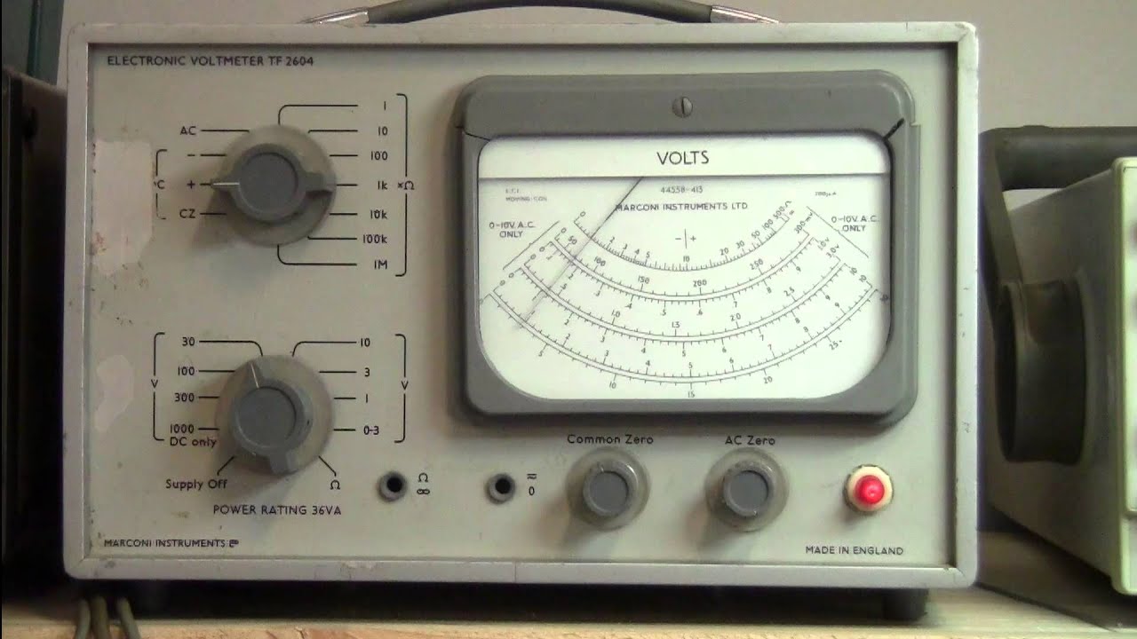 Episode 28   Uni T UT50II UT50B Multimeter Review & Marconi TF2604 VTVM