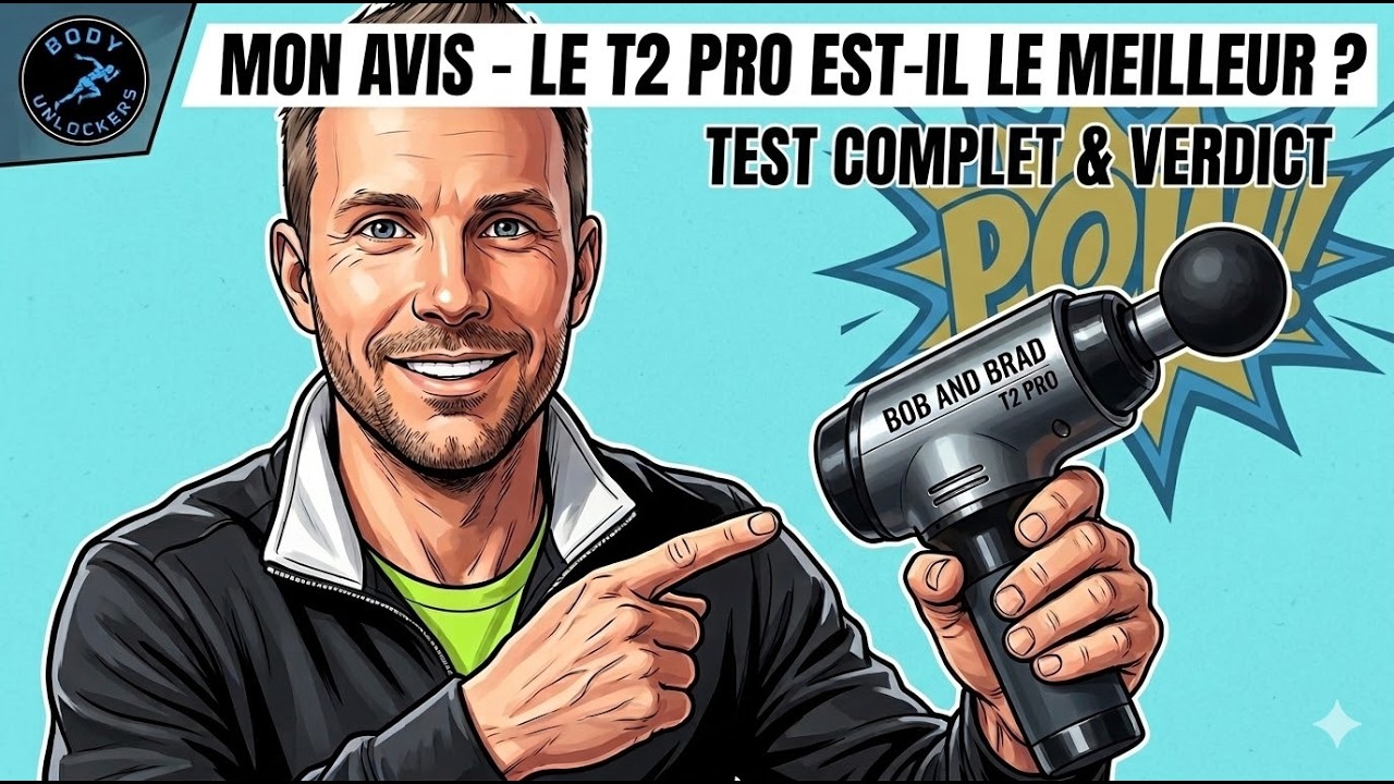 PISTOLET DE MASSAGE BOB AND BRAD T2 PRO : TEST COMPLET et AVIS