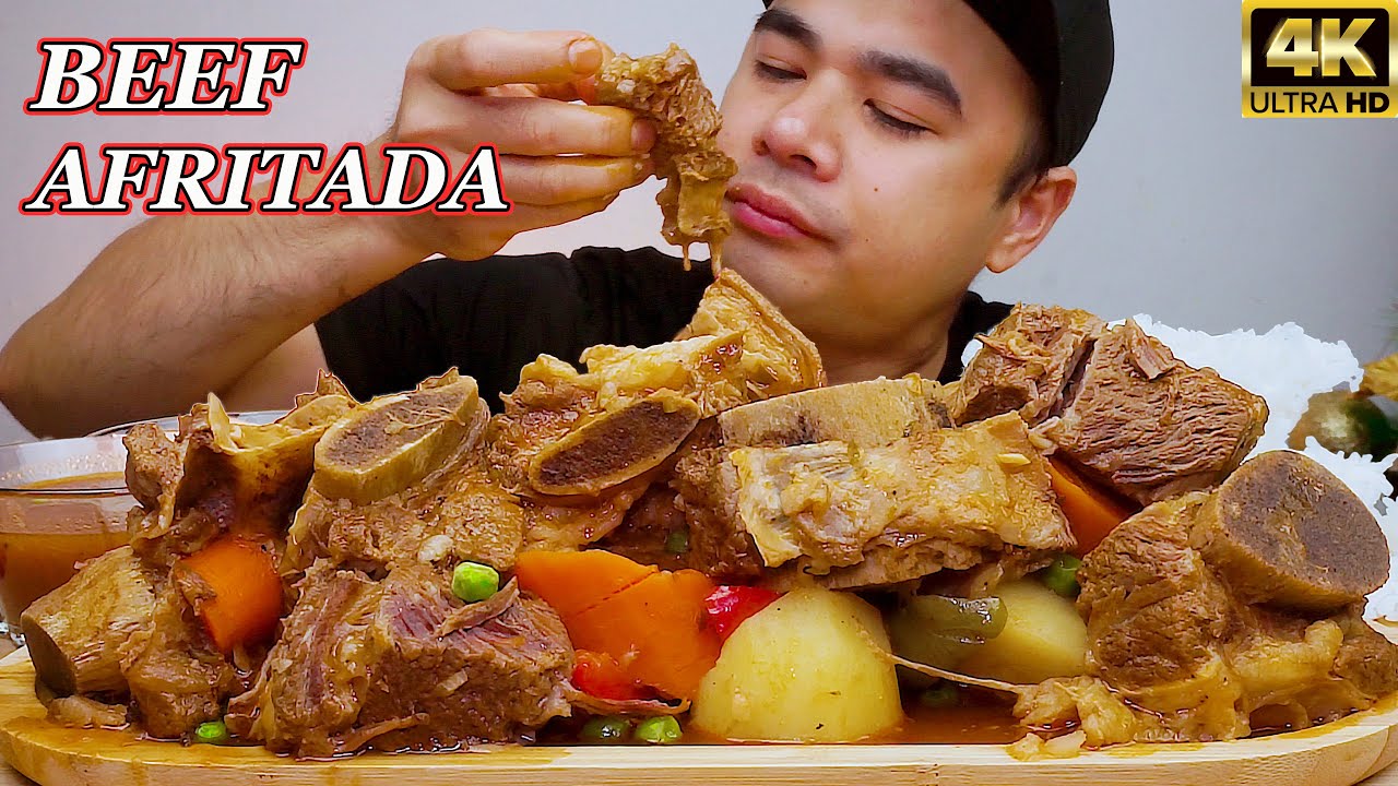 BEEF AFRITADA | Mukbang Philippines | FILIPINO FOOD | Momshie Ruby