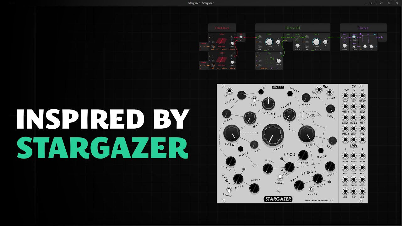 Building a Drone Synth inspired by Stargazer in Bitwig's Grid