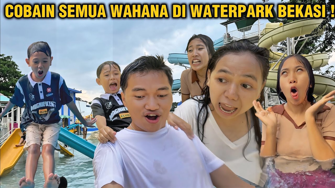 COBAIN SEMUA WAHANA SERU DI WATERPARK BEKASI !! Yogafamilly