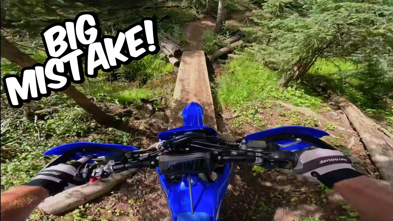 I GOT MY DAD STUCK ON SINGLE TRACK