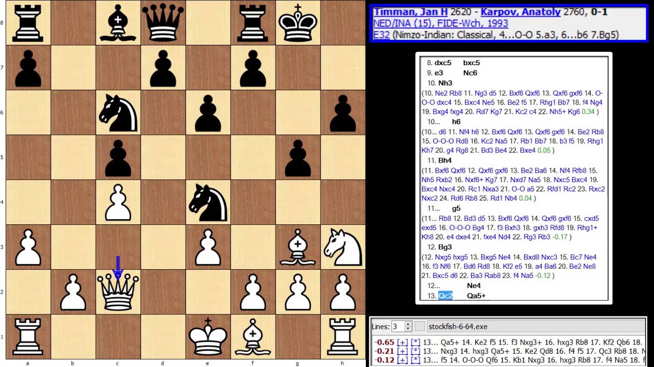 FIDE World Championship 1993-Game 15-Timman,Jan-Karpov-Anatoly