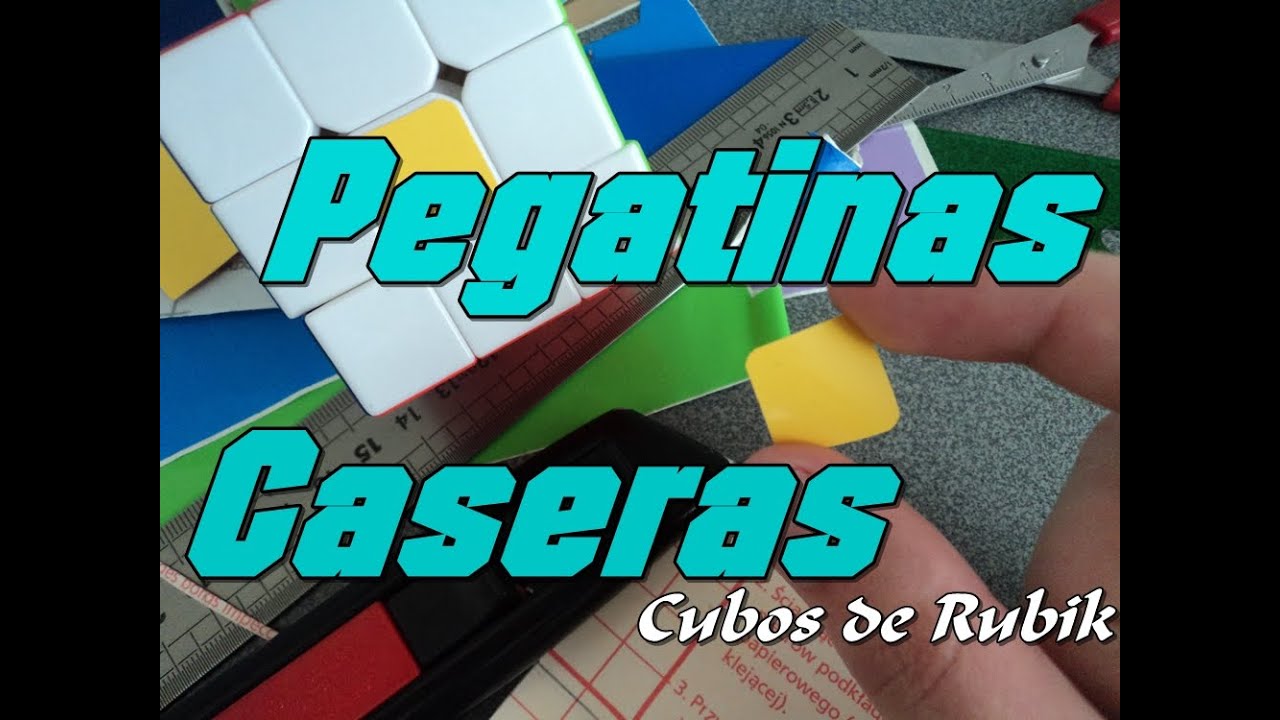 Cómo hacer pegatinas caseras | Sticker Cubo Rubik 3x3 y modificaciones | Español
