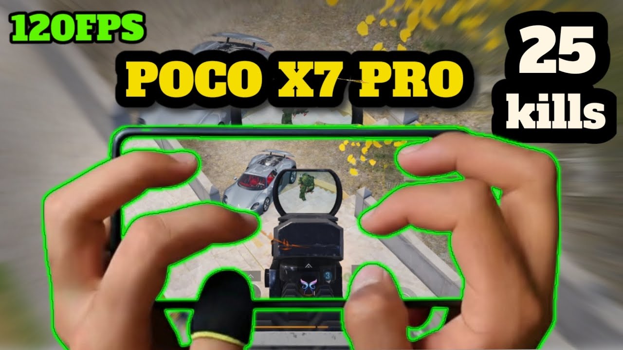 POCO X7 PRO + 120 FPS? PUBG TEST! SENSİVİTY AND CONTROL 🤯🫡