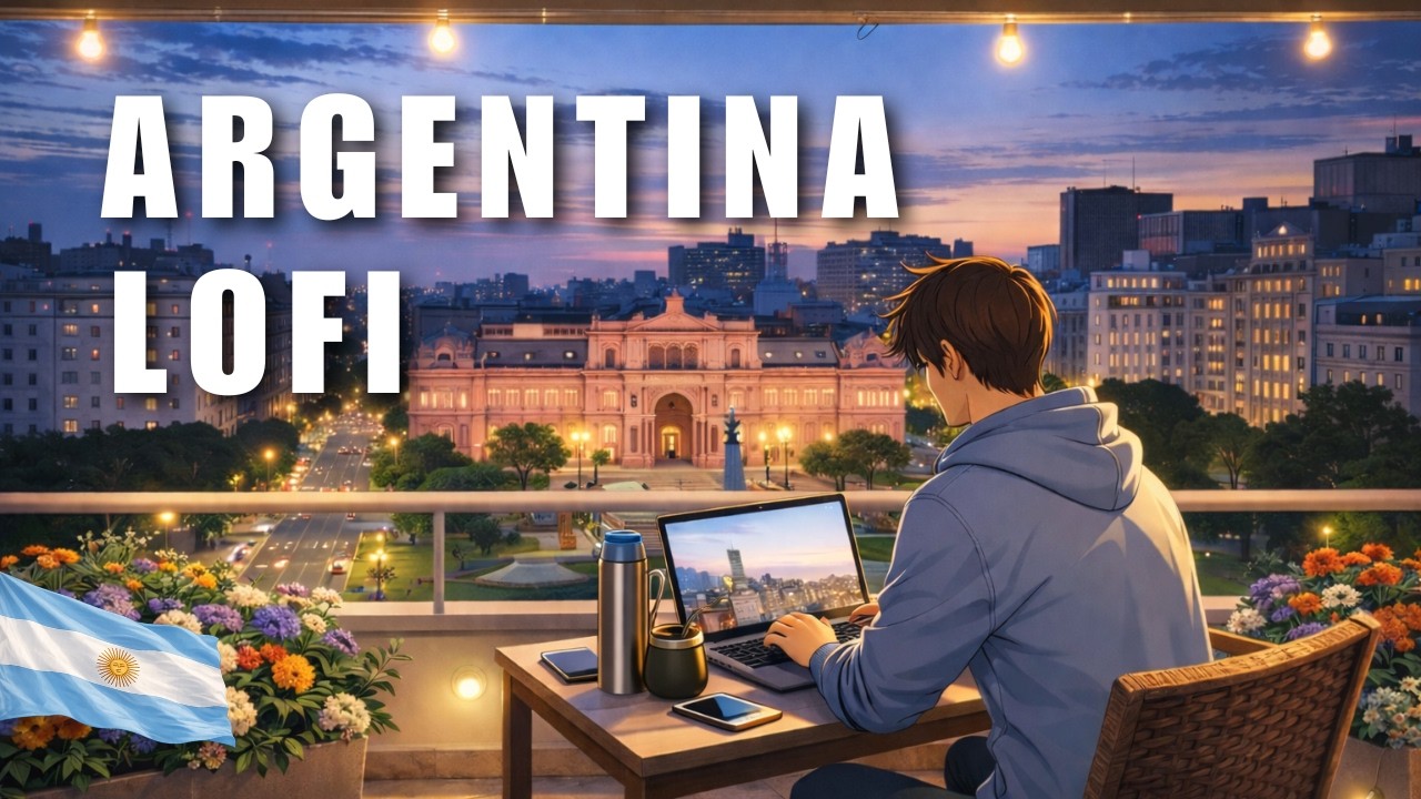 Buenos Aires Modern LoFi – Latin Cafe & Terrace Chill | 1 Hour LATAM ☁️