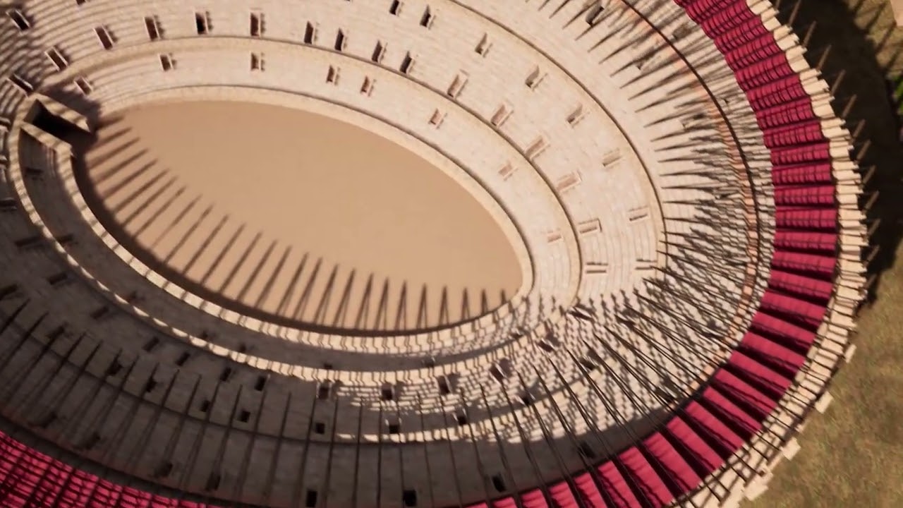 Nimes : les arènes en 3D (époque Romaine)