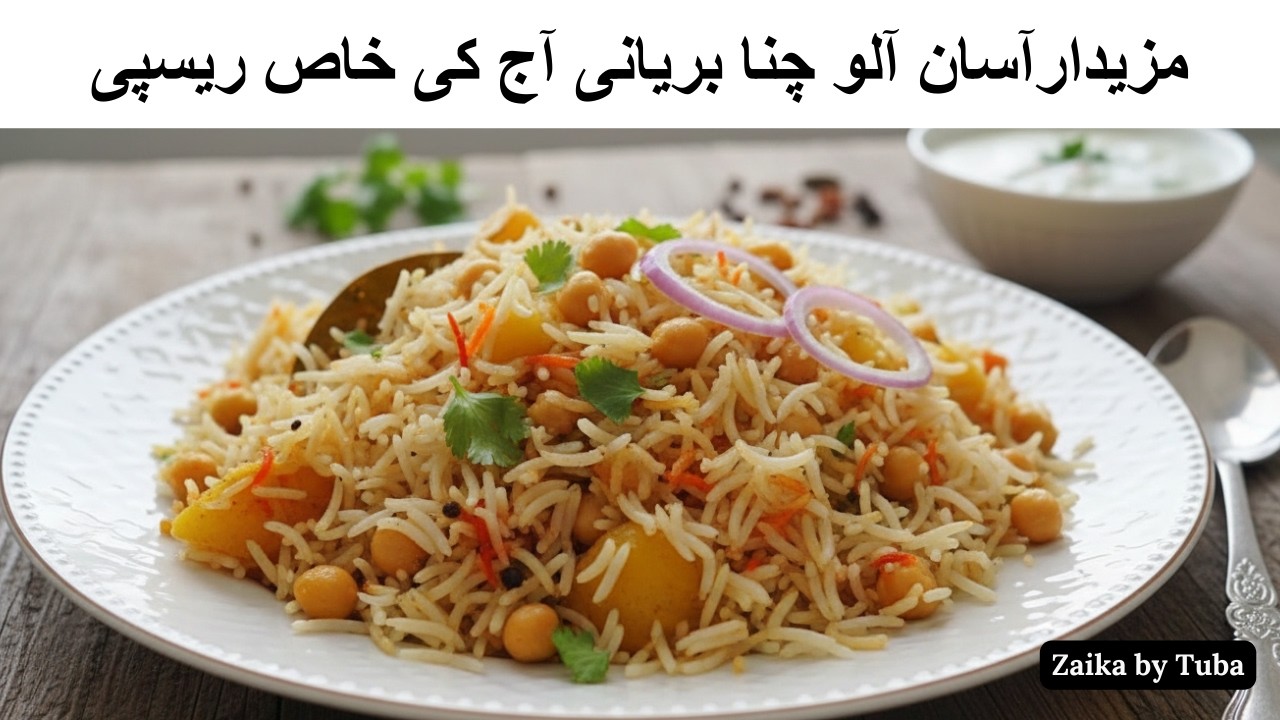 Chana Biryani Recipe at Home | Step by Step | Zaika by Tuba