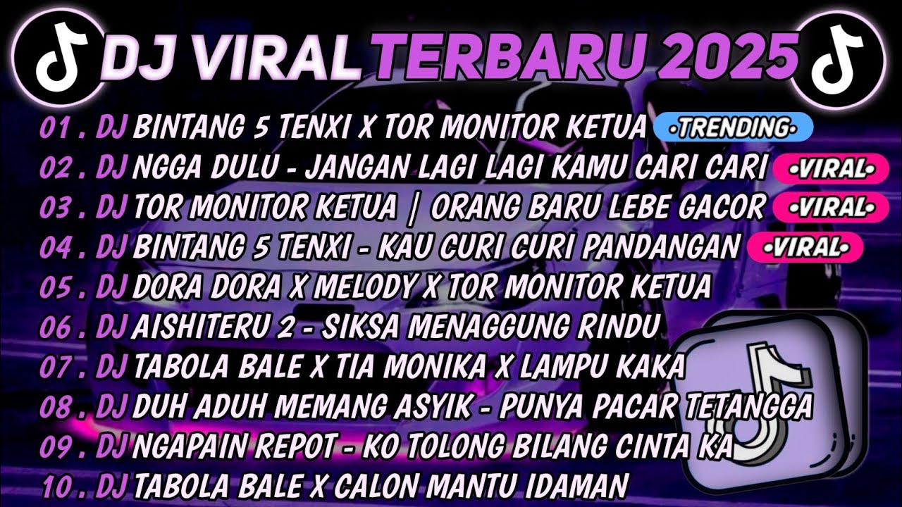DJ TIKTOK TERBARU 2025🎵DJ BINTANG 5 TENXI X TOR MONITOR KETUA🎵DJ NGGA DULU - JANGAN LAGI KAMU CARI 