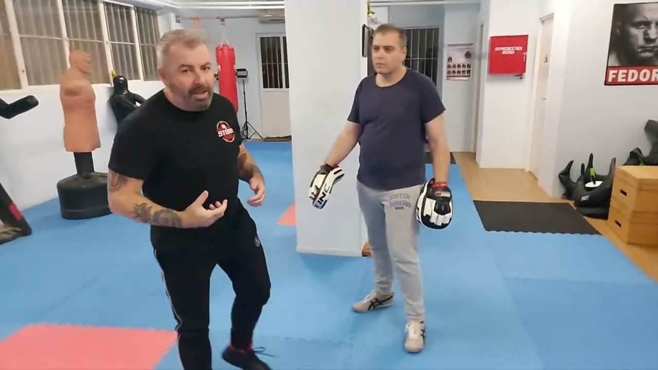 Generating power for strikes from a square stance.