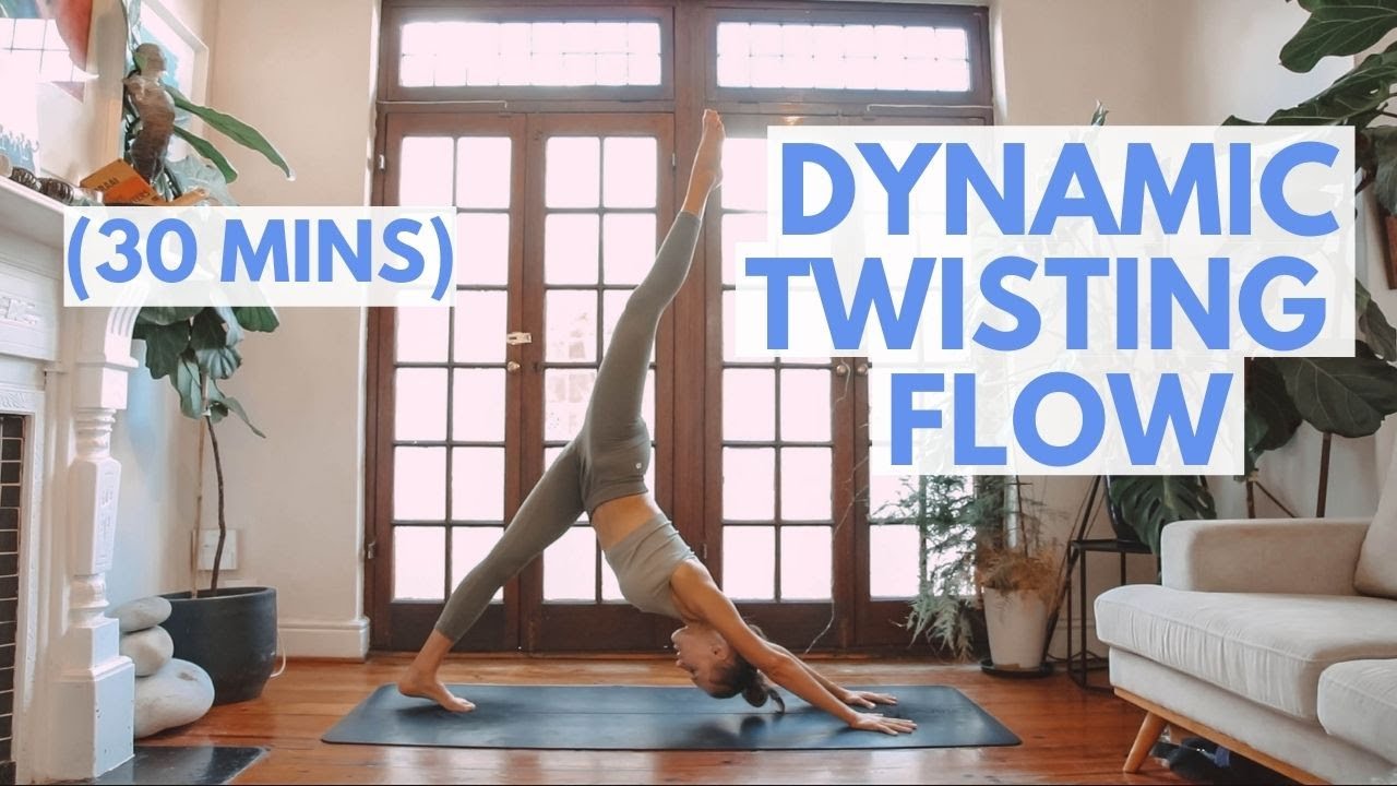 VINYASA YOGA FLOW Intermediate Practice: 30 Minute Yoga Workout Focusing on TWISTS (Strong)