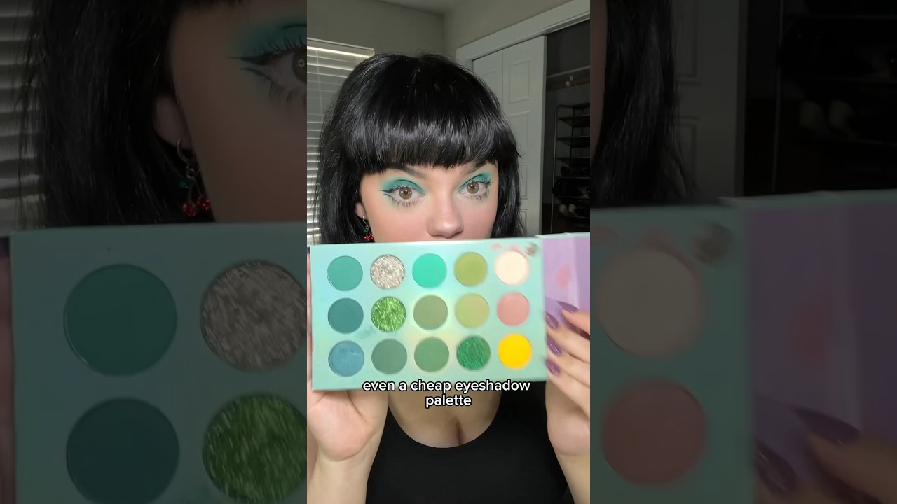 get the MOST PIGMENT out of CHEAP EYESHADOW! #makeup #shorts