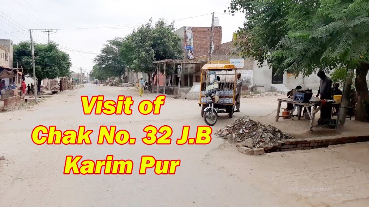 Vist of Chak No. 32 J.B Karim Pur by Shaukat Chheena