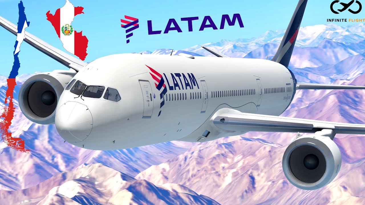 Infinite Flight: Santiago (SCL) to Lima (LIM) | LATAM | Boeing 787-9