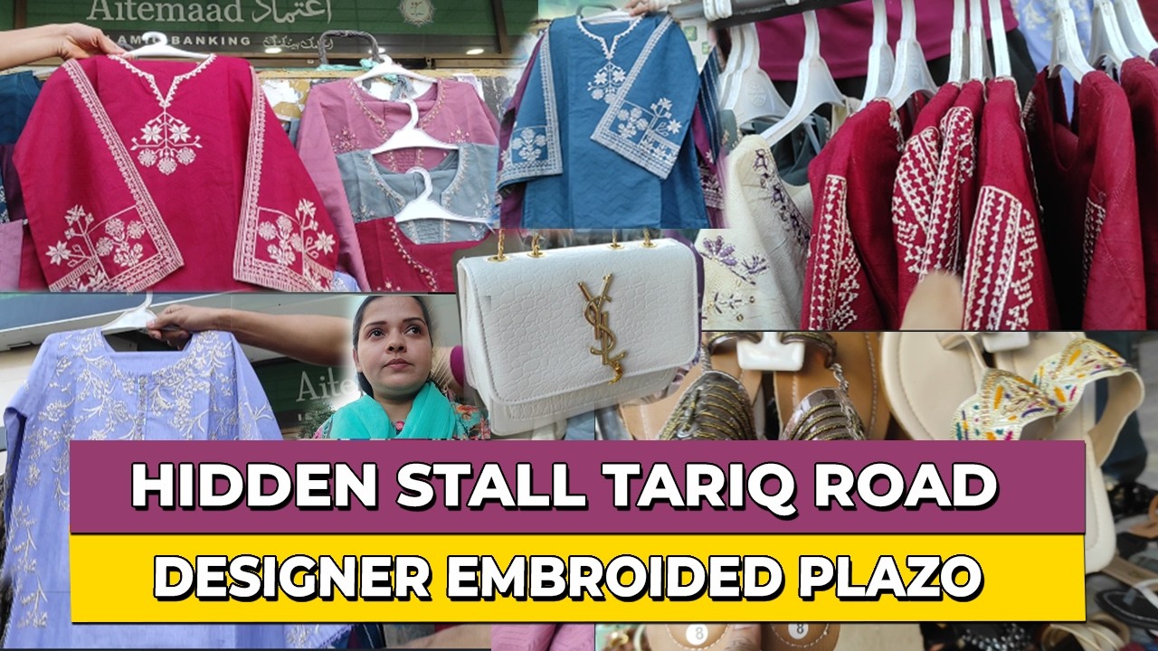Branded Ready to Wear Plazo Trousers Suits at Local Market | Embroided Suits in reasonable price