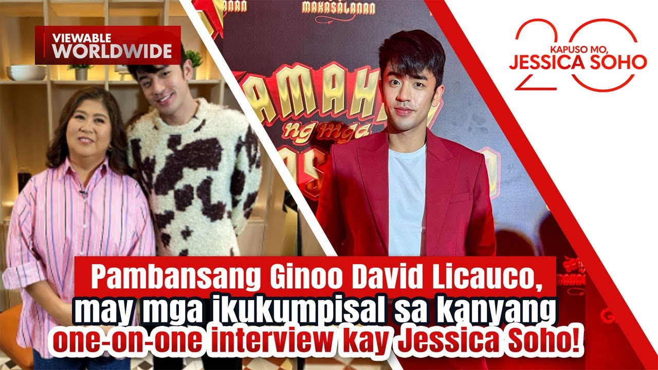 David Licauco, may ikukumpisal sa one-on-one interview kay Jessica Soho | Kapuso Mo, Jessica Soho