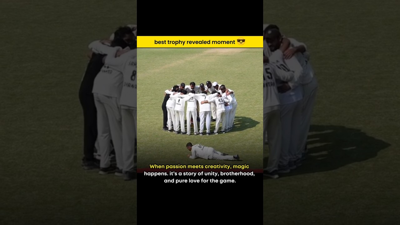 Most Creative Trophy Reveal Ever! Indian Team&rsquo;s Viral Celebration 💥🏏 #Shorts