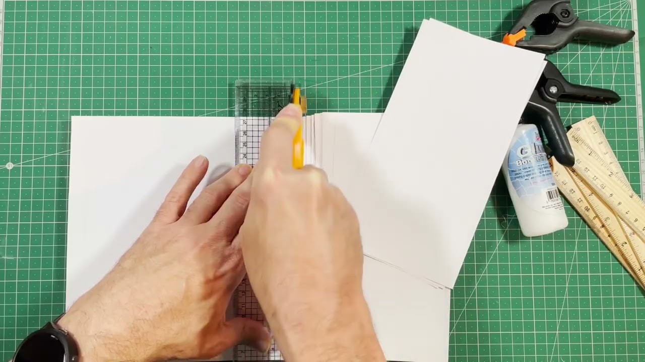 Make a notepad from recycled paper & card